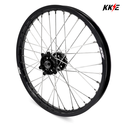 US Stock KKE 1.6*21" E-bike Spoke Wheels Rim Fit For SurRon Ultra Bee 2023-2025 Silver Nipples & Silver Spokes - Howling Moto