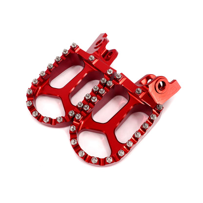 KKE Footpegs Billet Foot Rest For Rawrr Mantis, Mantis X, Red and Black (Collective) - Howling Moto