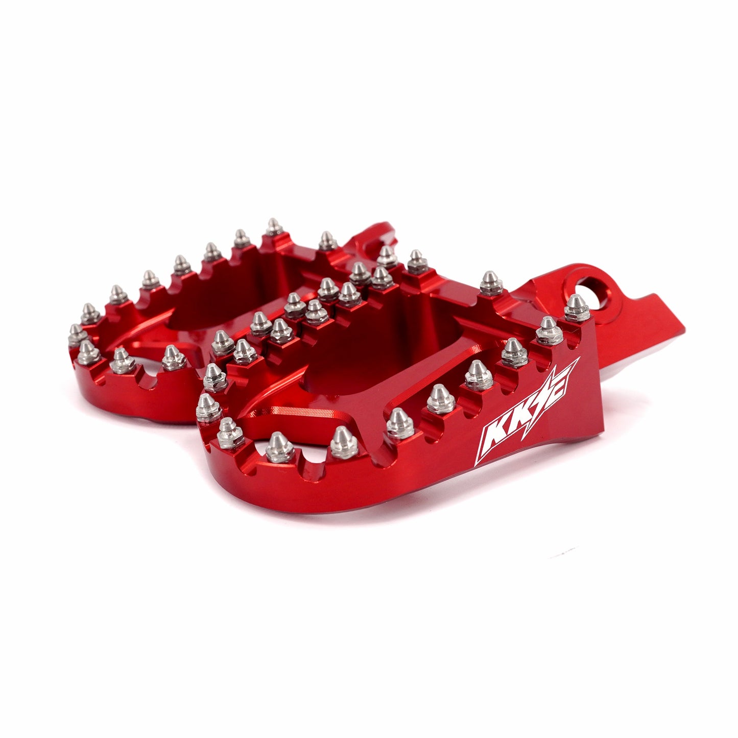 KKE Footpegs Billet Foot Rest For Rawrr Mantis, Mantis X, Red and Black (Collective) - Howling Moto