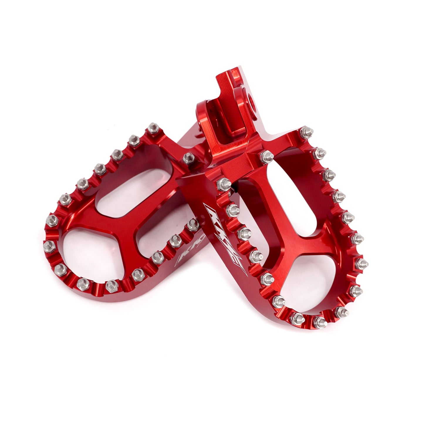 KKE Footpegs Billet Foot Rest For Rawrr Mantis, Mantis X, Red and Black (Collective) - Howling Moto