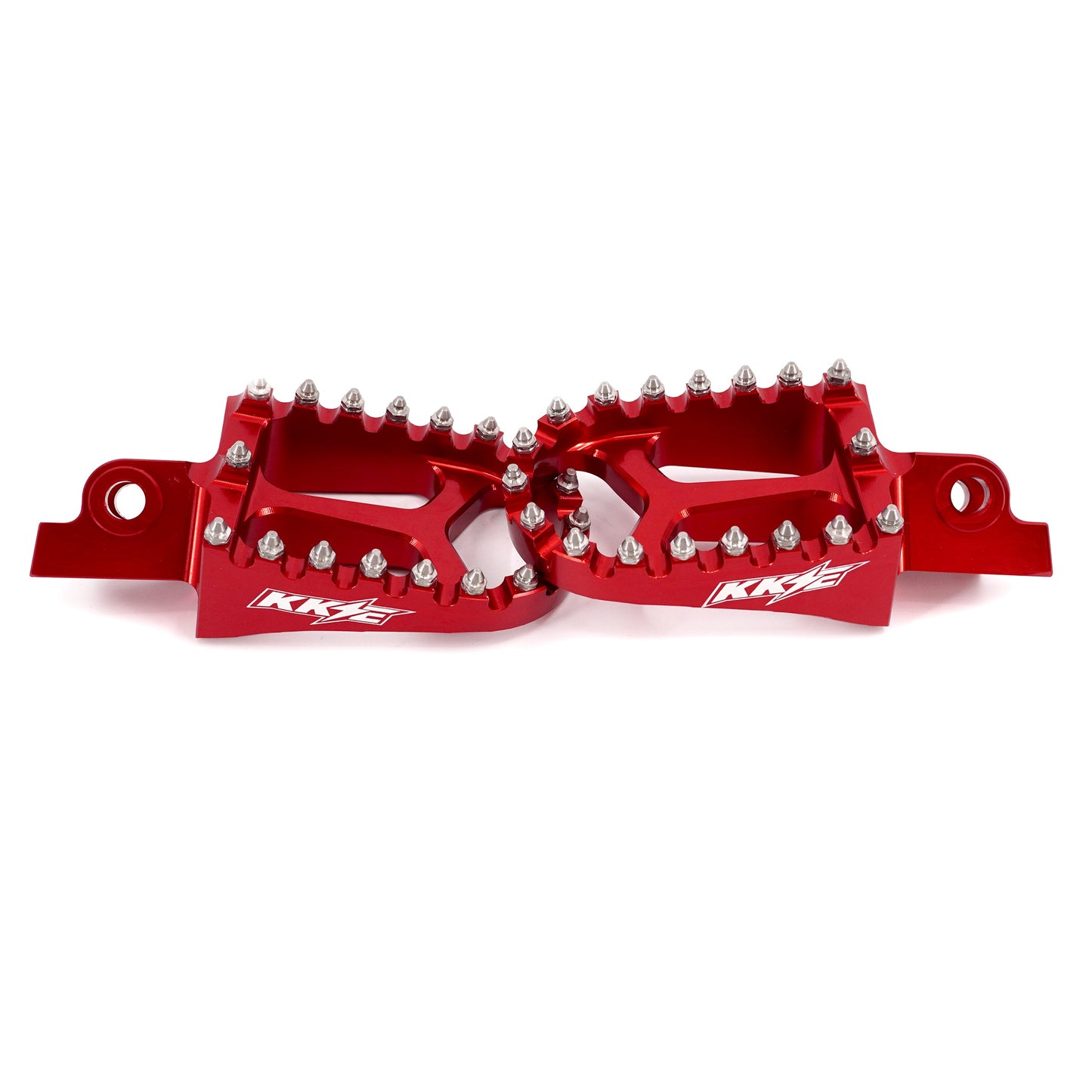 KKE Footpegs Billet Foot Rest For Rawrr Mantis, Mantis X, Red and Black (Collective) - Howling Moto