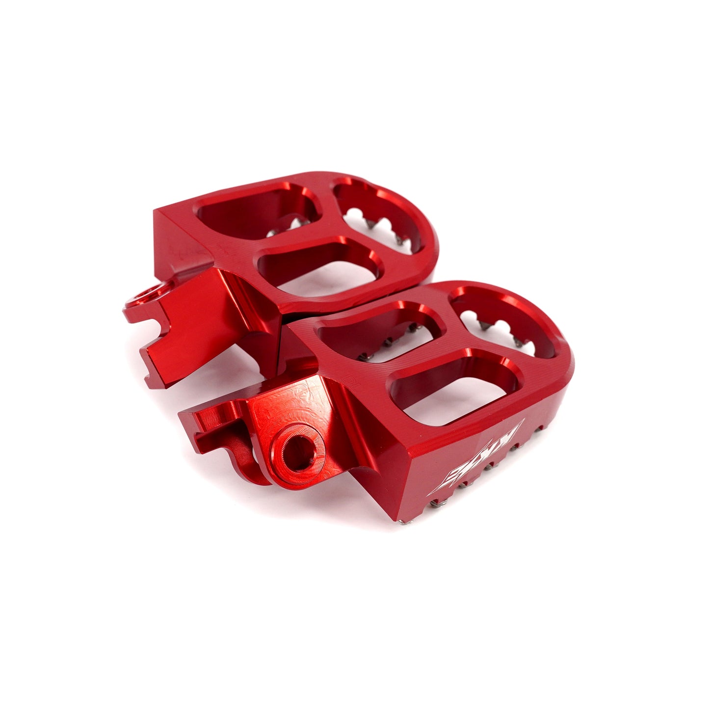 KKE Footpegs Billet Foot Rest For Rawrr Mantis, Mantis X, Red and Black (Collective) - Howling Moto