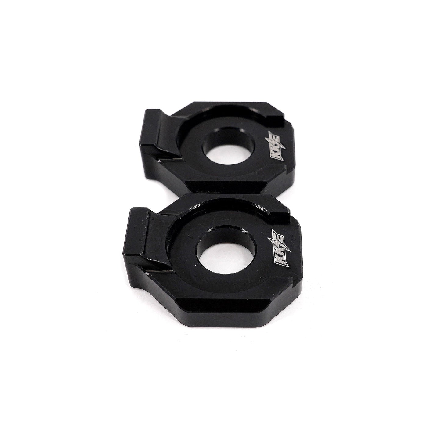 KKE Axle Chain Adjuster Blocks Fit Rawrr Mantis, Mantis X Black and Red (Collective) - Howling Moto