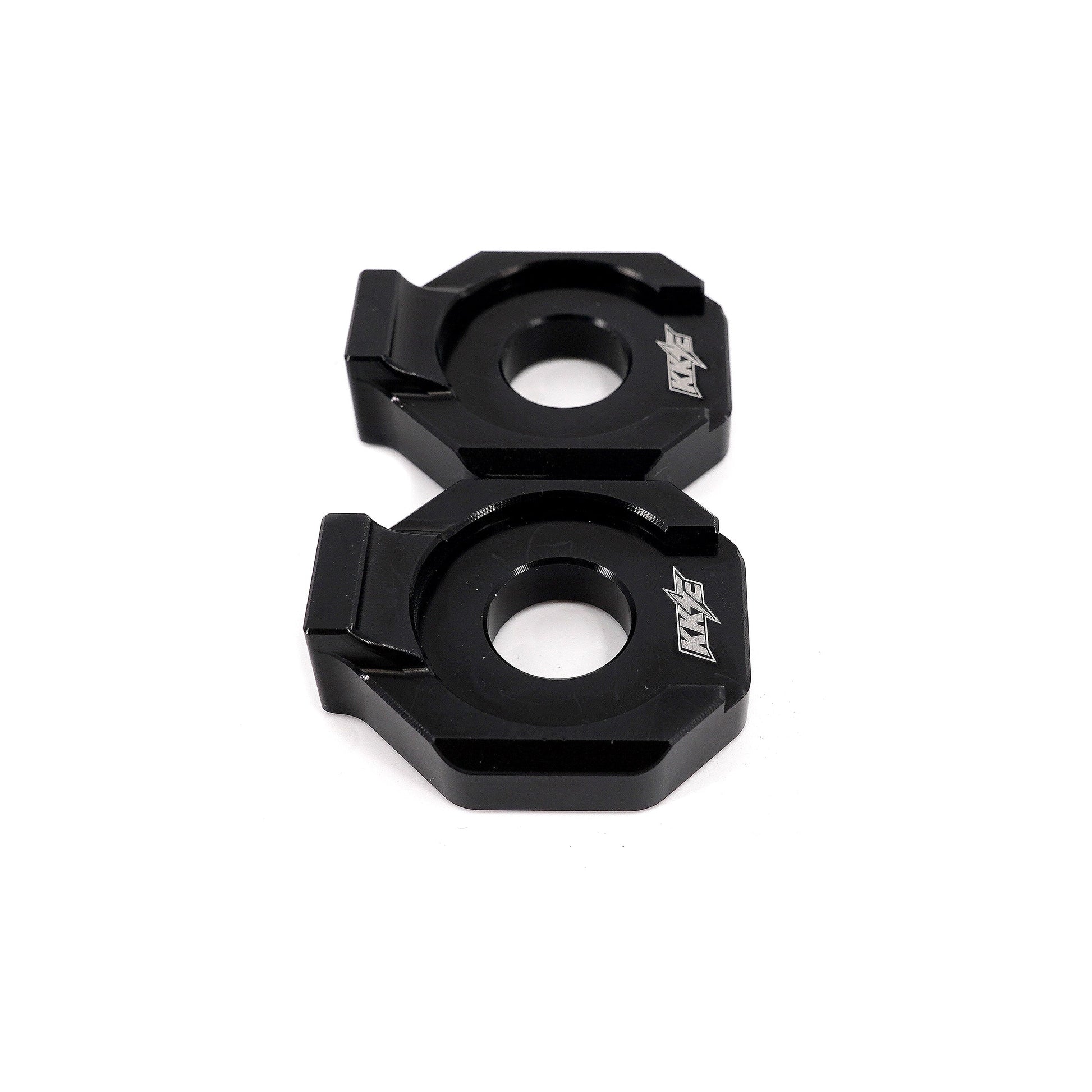 KKE Axle Chain Adjuster Blocks Fit Rawrr Mantis, Mantis X Black and Red (Collective) - Howling Moto