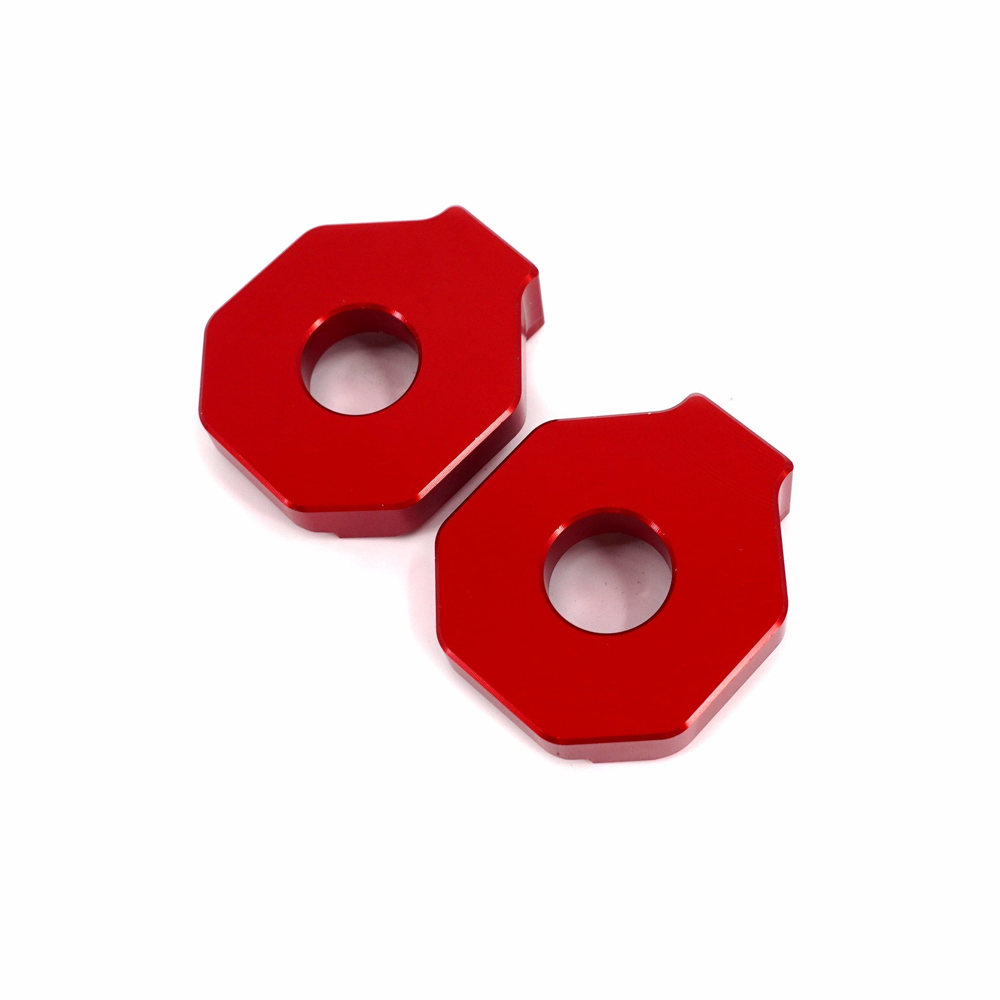 KKE Axle Chain Adjuster Blocks Fit Rawrr Mantis, Mantis X Black and Red (Collective) - Howling Moto