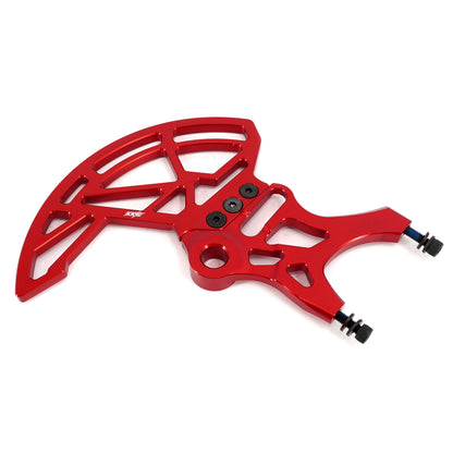 KKE Aluminum Rear Brake Disc Guard Fit Rawrr Mantis, Mantis X Red and Black (Collective) - Howling Moto