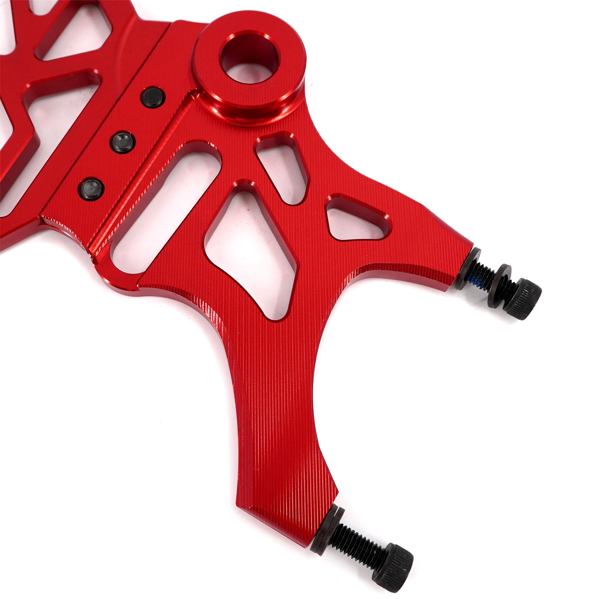KKE Aluminum Rear Brake Disc Guard Fit Rawrr Mantis, Mantis X Red and Black (Collective) - Howling Moto