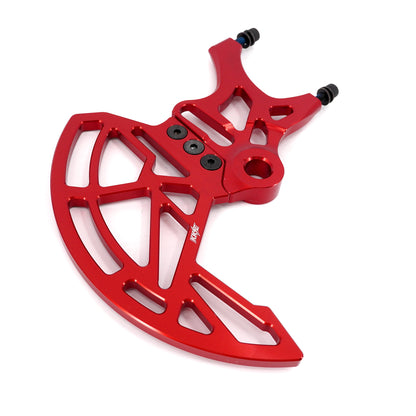 KKE Aluminum Rear Brake Disc Guard Fit Rawrr Mantis, Mantis X Red and Black (Collective) - Howling Moto