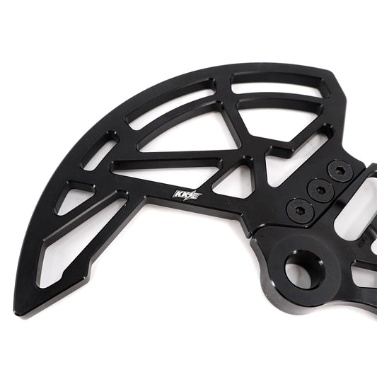 KKE Aluminum Rear Brake Disc Guard Fit Rawrr Mantis, Mantis X Red and Black (Collective) - Howling Moto
