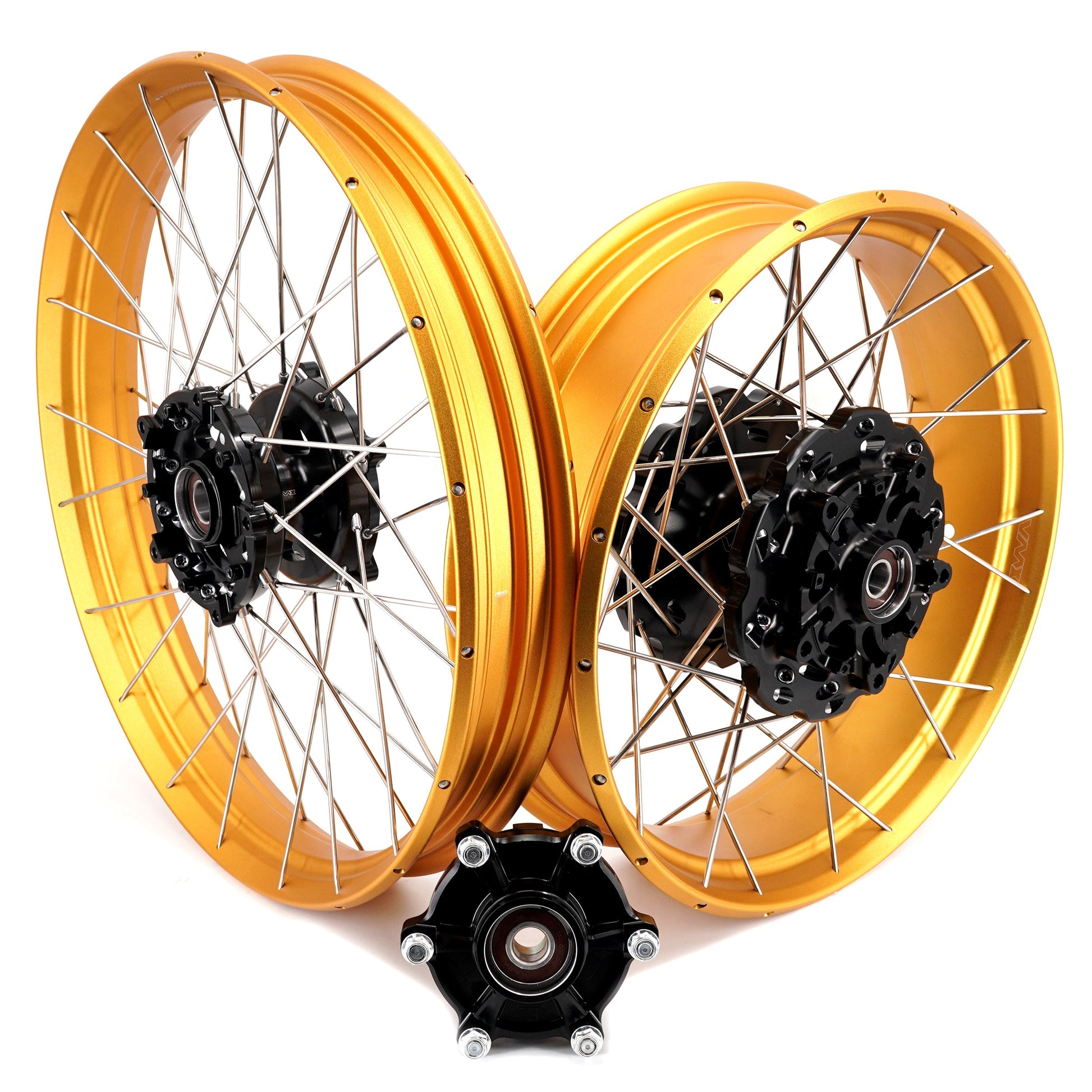 VMX-Racing 21" 18" Tubeless Wheels Fit Yamaha Tenere 700 2019-2025 Gold Rims - Howling Moto