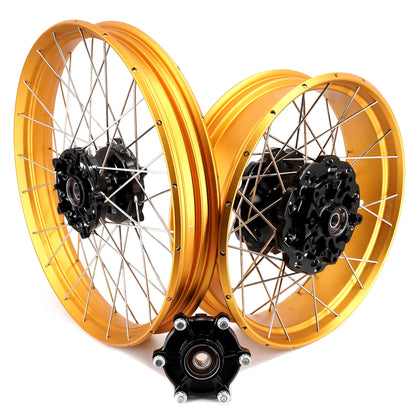 VMX-Racing 21" 18" Tubeless Wheels Fit Yamaha Tenere 700 2019-2025 Gold Rims - Howling Moto