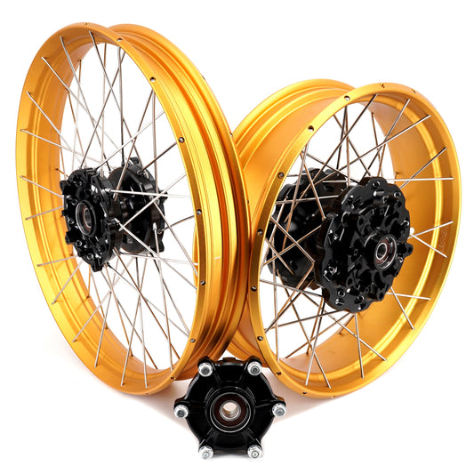 VMX-Racing 21" 18" Tubeless Wheels Fit Yamaha Tenere 700 2019-2025 Gold Rims - Howling Moto