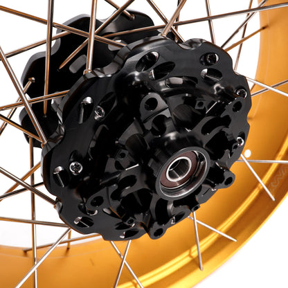 VMX-Racing 21" 18" Tubeless Wheels Fit Yamaha Tenere 700 2019-2026 Gold Rim