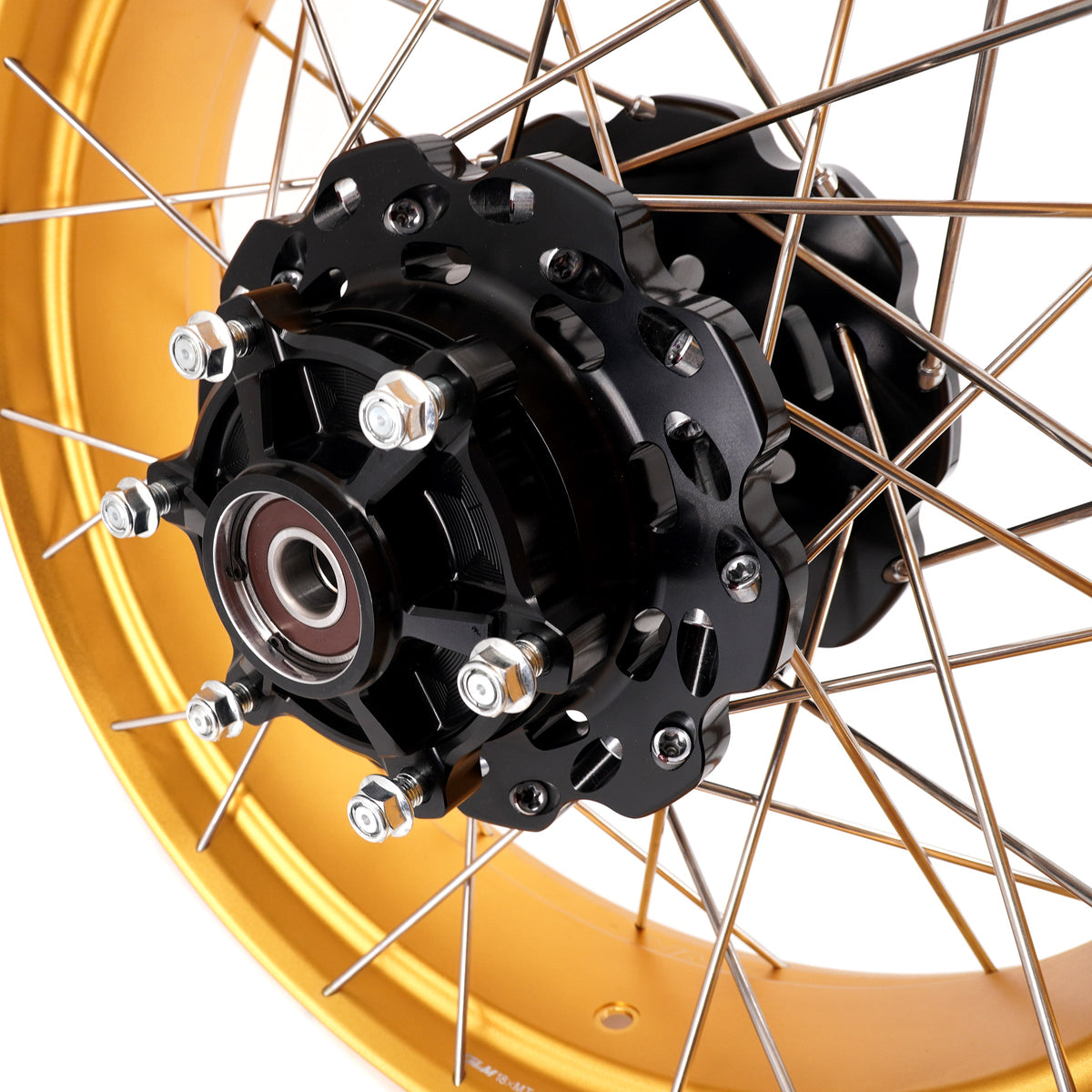 VMX-Racing 21" 18" Tubeless Wheels Fit Yamaha Tenere 700 2019-2026 Gold Rim