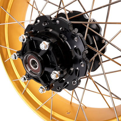 VMX-Racing 21" 18" Tubeless Wheels Fit Yamaha Tenere 700 2019-2026 Gold Rim