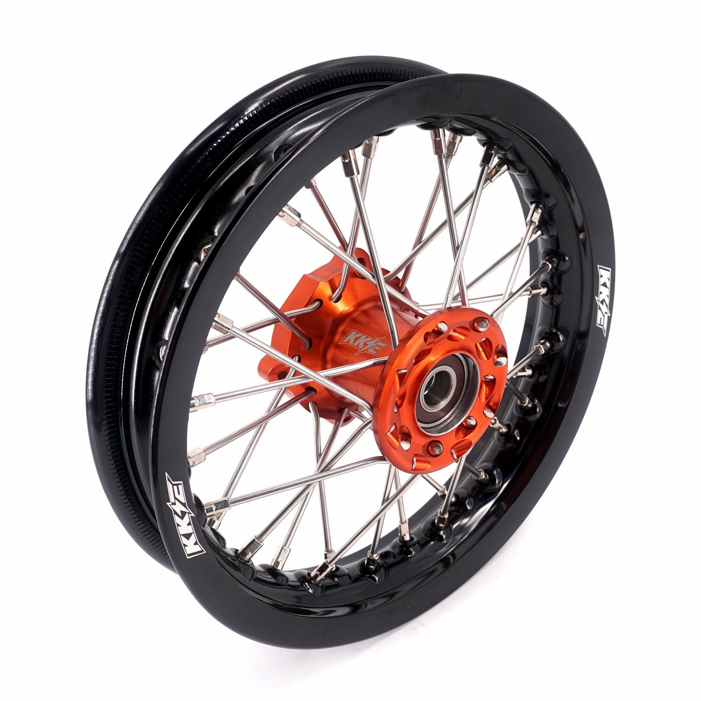 KKE 10/10 Small Kid's Wheels For KTM SX50 2014-2023 Mini Dirtbikes Orange Hub - Howling Moto