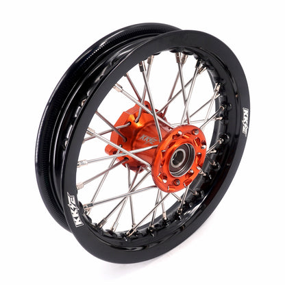 KKE 10/10 Small Kid's Wheels For KTM SX50 2014-2023 Mini Dirtbikes Orange Hub - Howling Moto