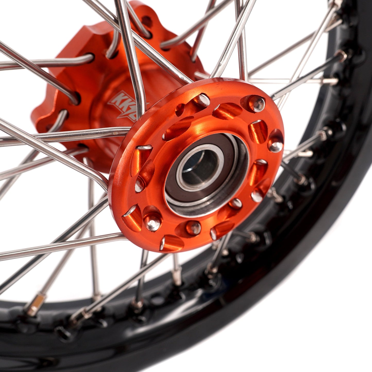 KKE 10/10 Small Kid's Wheels For KTM SX50 2014-2023 Mini Dirtbikes Orange Hub - Howling Moto