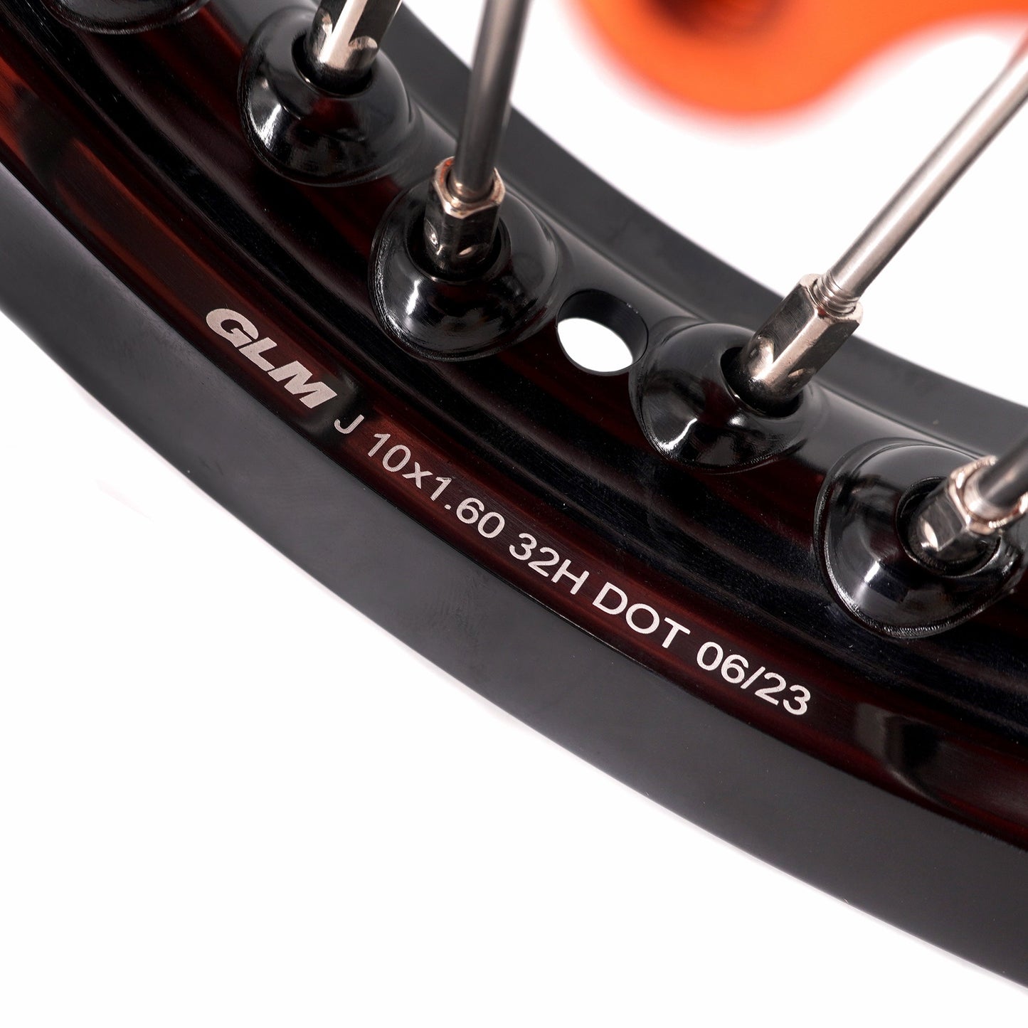 KKE 10/10 Small Kid's Wheels For KTM SX50 2014-2023 Mini Dirtbikes Orange Hub - Howling Moto