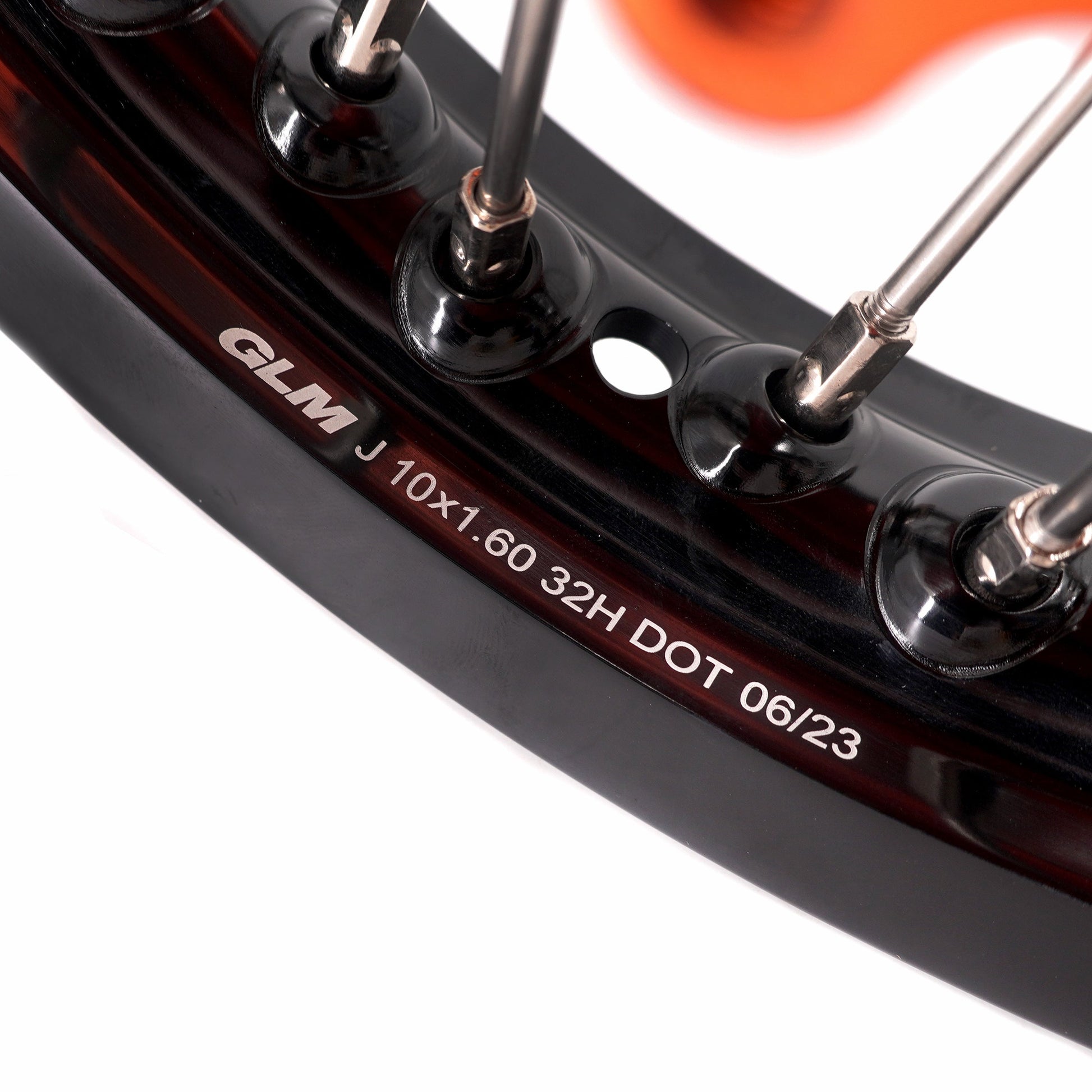 KKE 10/10 Small Kid's Wheels For KTM SX50 2014-2023 Mini Dirtbikes Orange Hub - Howling Moto
