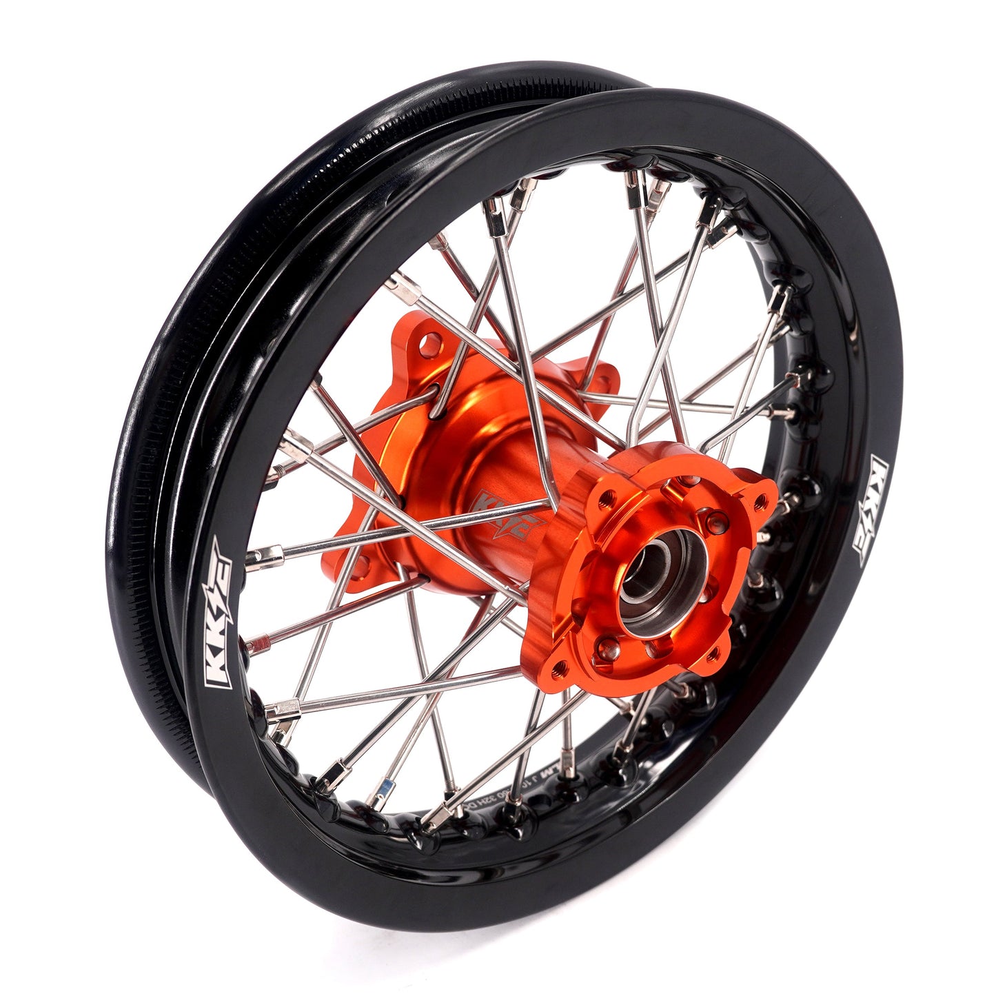 KKE 10/10 Small Kid's Wheels For KTM SX50 2014-2023 Mini Dirtbikes Orange Hub - Howling Moto