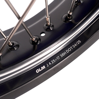 KKE 3.5/4.25*17inch CUSH Drive Supermoto Wheels for YAMAHA YZ125/250 YZ250F/450F WR250F/450F YZ250X 2016-2025 - Howling Moto