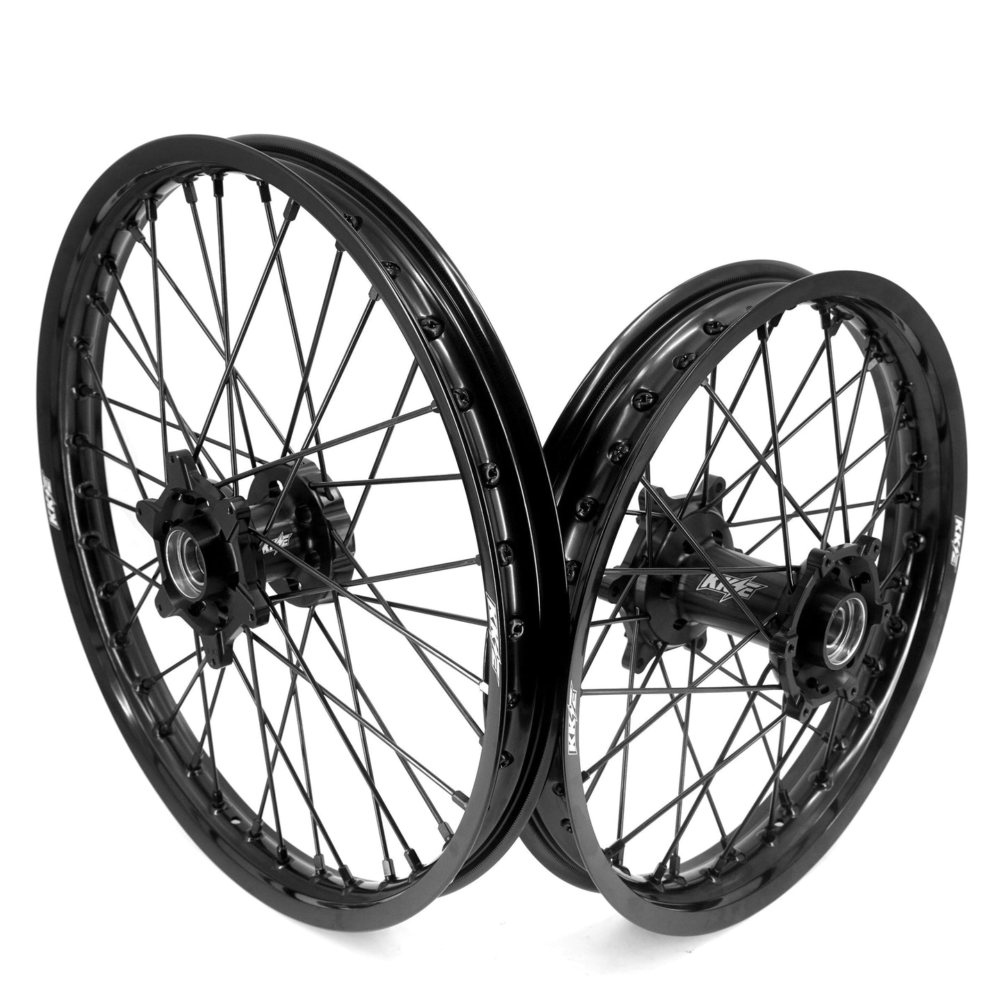 KKE Enduro 1.6*21" & 2.15*18" CNC Hub Electric Dirtbike Alloy Wheels Rims Fit STARK VARG All Black - Howling Moto