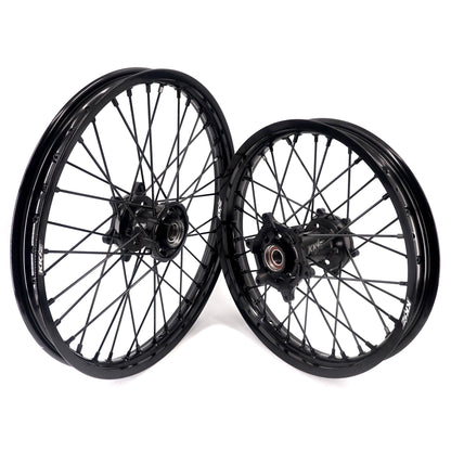 KKE Enduro 1.6*21" & 2.15*18" CNC Hub Electric Dirtbike Alloy Wheels Rims Fit STARK VARG All Black - Howling Moto