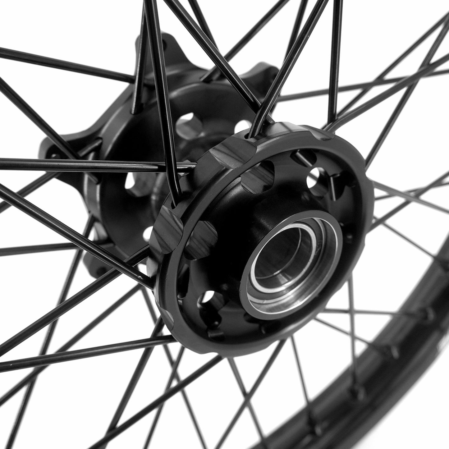 KKE Enduro 1.6*21" & 2.15*18" CNC Hub Electric Dirtbike Alloy Wheels Rims Fit STARK VARG All Black - Howling Moto