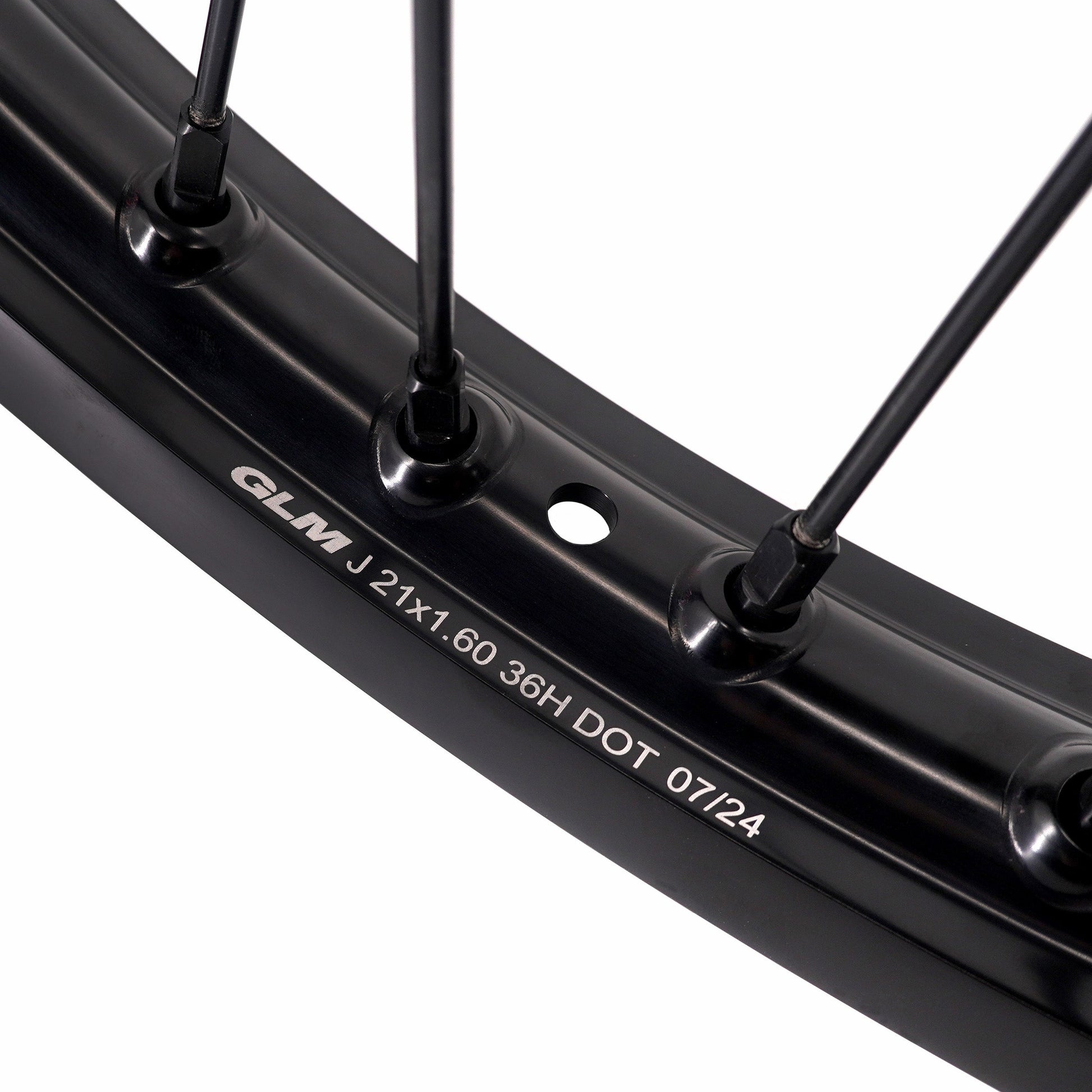 KKE Enduro 1.6*21" & 2.15*18" CNC Hub Electric Dirtbike Alloy Wheels Rims Fit STARK VARG All Black - Howling Moto