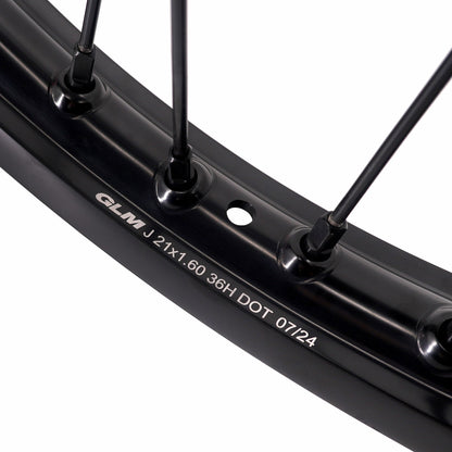 KKE Enduro 1.6*21" & 2.15*18" CNC Hub Electric Dirtbike Alloy Wheels Rims Fit STARK VARG All Black - Howling Moto