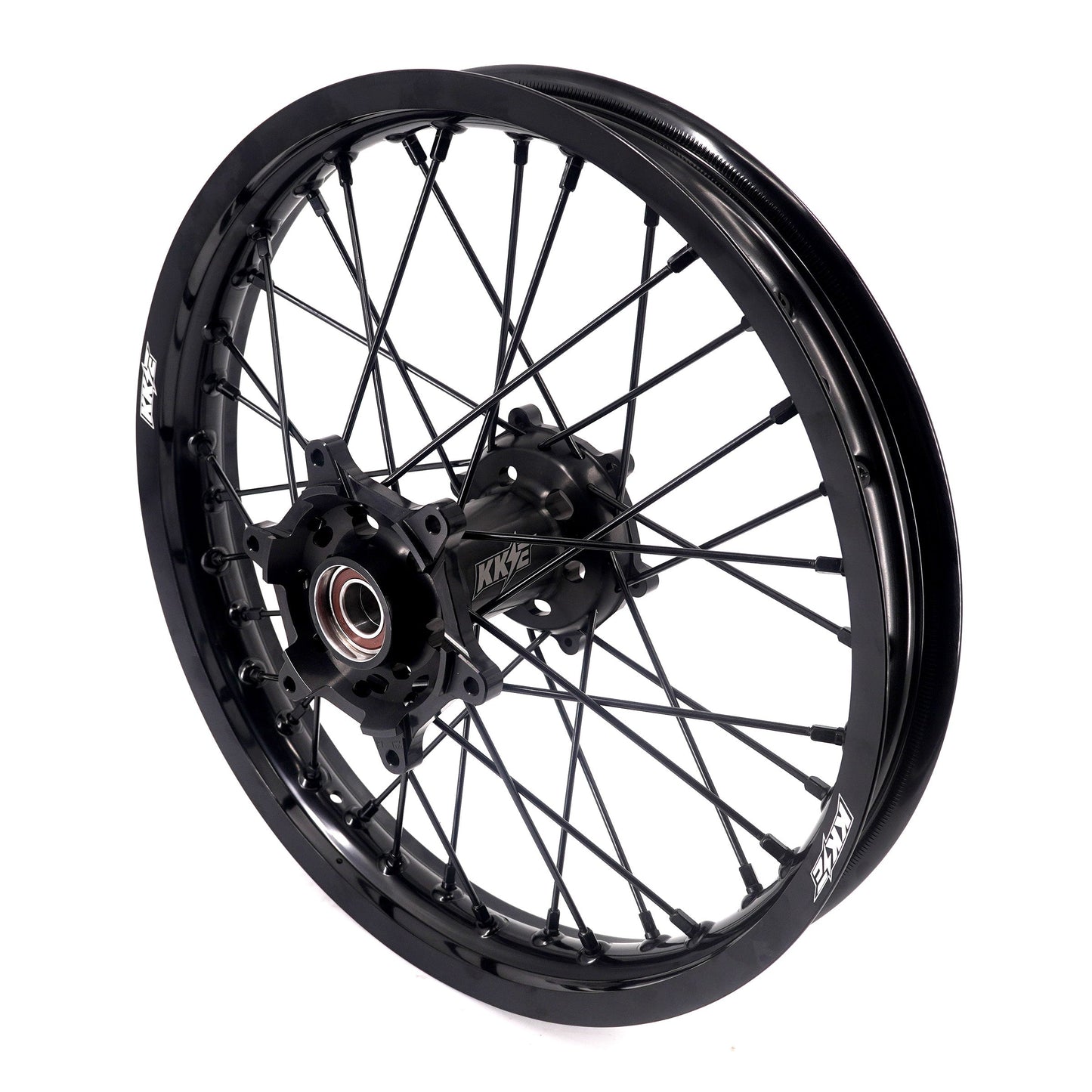 KKE Enduro 1.6*21" & 2.15*18" CNC Hub Electric Dirtbike Alloy Wheels Rims Fit STARK VARG All Black - Howling Moto