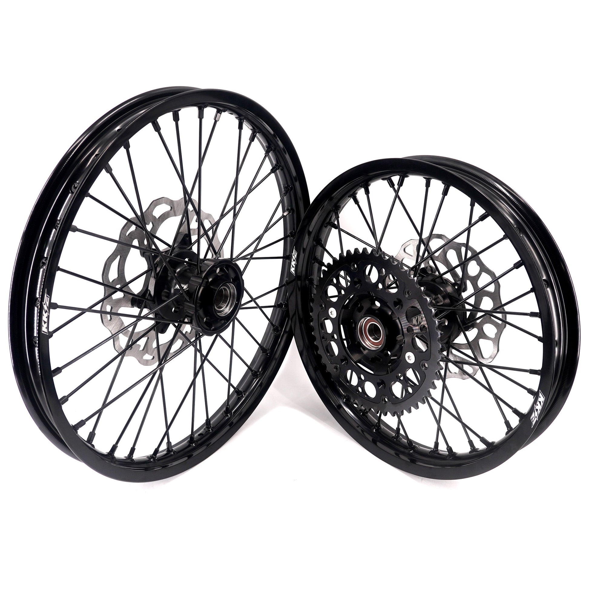 KKE Enduro 1.6*21" & 2.15*18" CNC Hub Electric Dirtbike Alloy Wheels Rims Fit STARK VARG All Black - Howling Moto