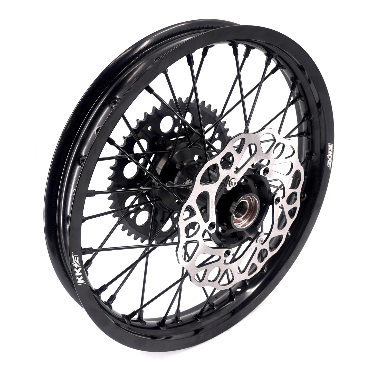 KKE Enduro 1.6*21" & 2.15*18" CNC Hub Electric Dirtbike Alloy Wheels Rims Fit STARK VARG All Black - Howling Moto