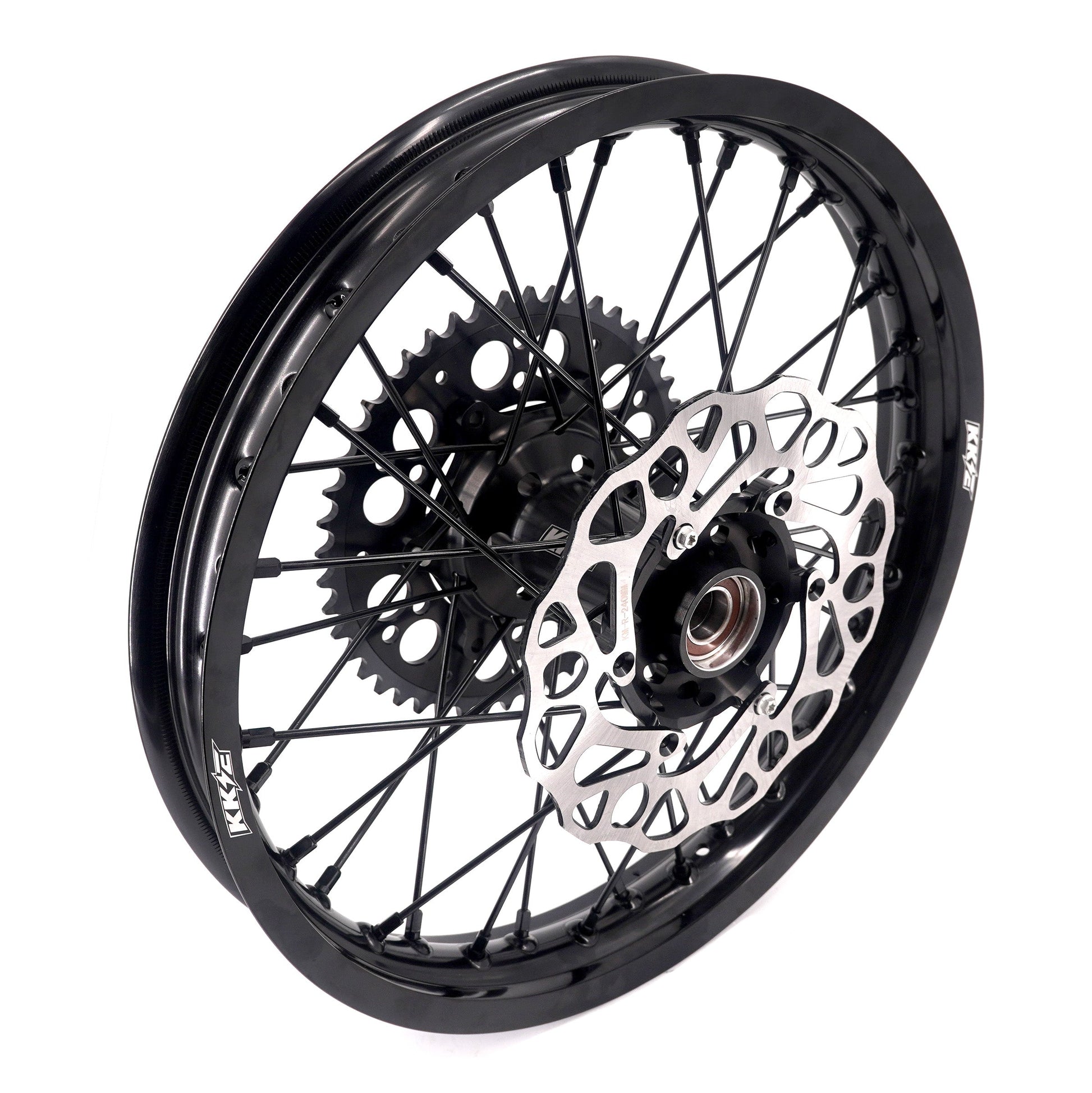 KKE Enduro 1.6*21" & 2.15*18" CNC Hub Electric Dirtbike Alloy Wheels Rims Fit STARK VARG All Black - Howling Moto