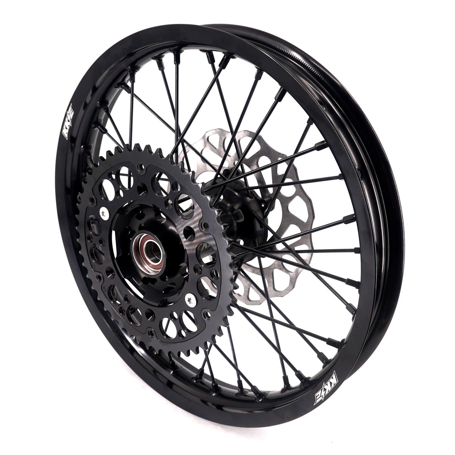 KKE Enduro 1.6*21" & 2.15*18" CNC Hub Electric Dirtbike Alloy Wheels Rims Fit STARK VARG All Black - Howling Moto