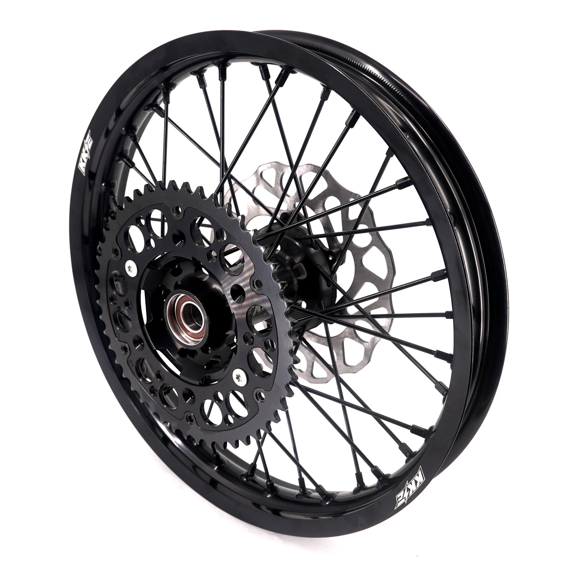 KKE Enduro 1.6*21" & 2.15*18" CNC Hub Electric Dirtbike Alloy Wheels Rims Fit STARK VARG All Black - Howling Moto