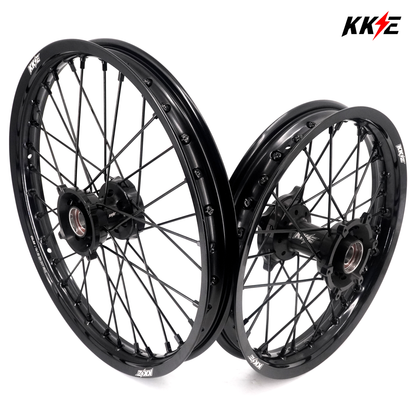 KKE 19/16 Factory Size Kids Big Wheels Rims Fit KTM SX 85 2021-2024 All Black - Howling Moto
