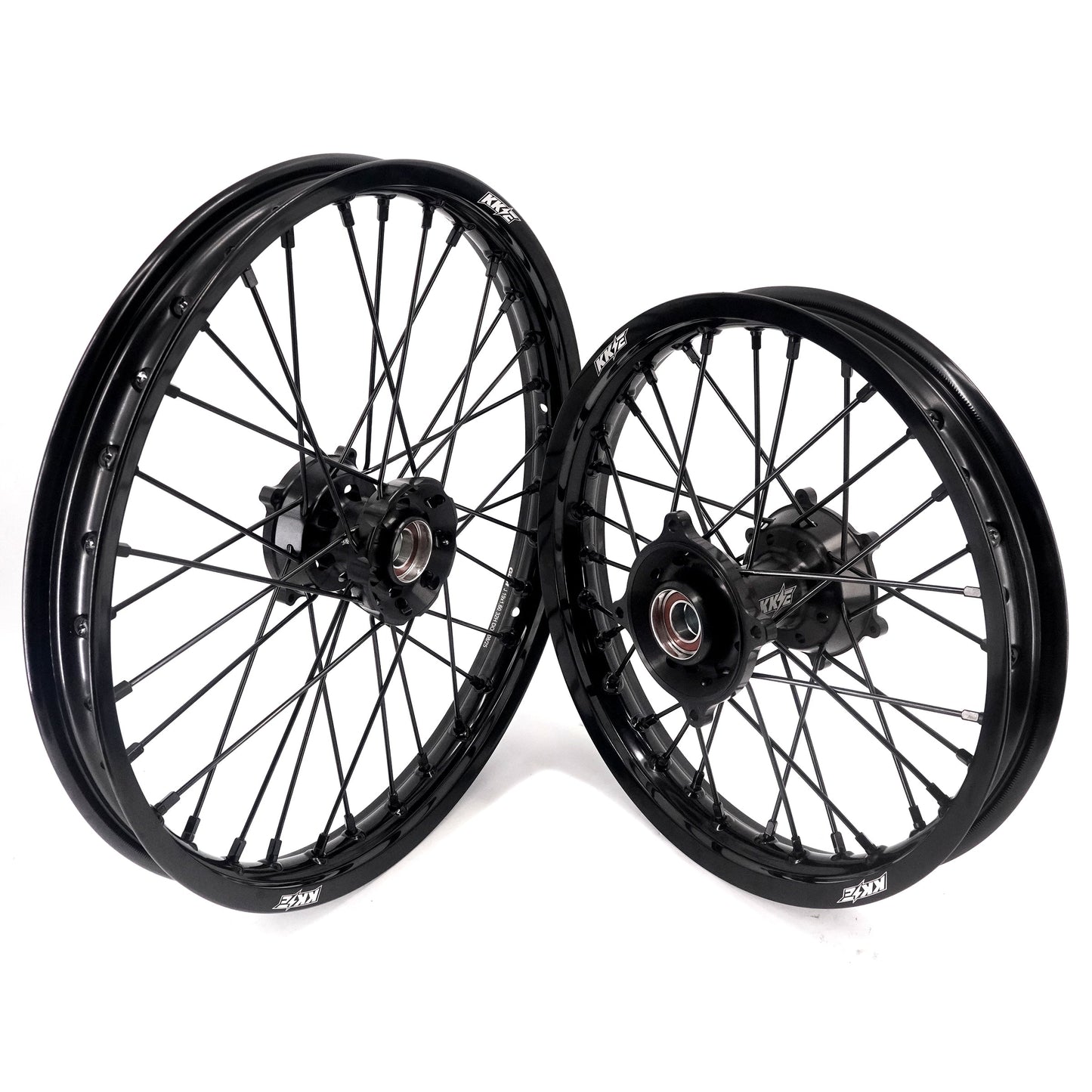 KKE 19/16 Factory Size Kids Big Wheels Rims Fit KTM SX 85 2021-2024 All Black - Howling Moto