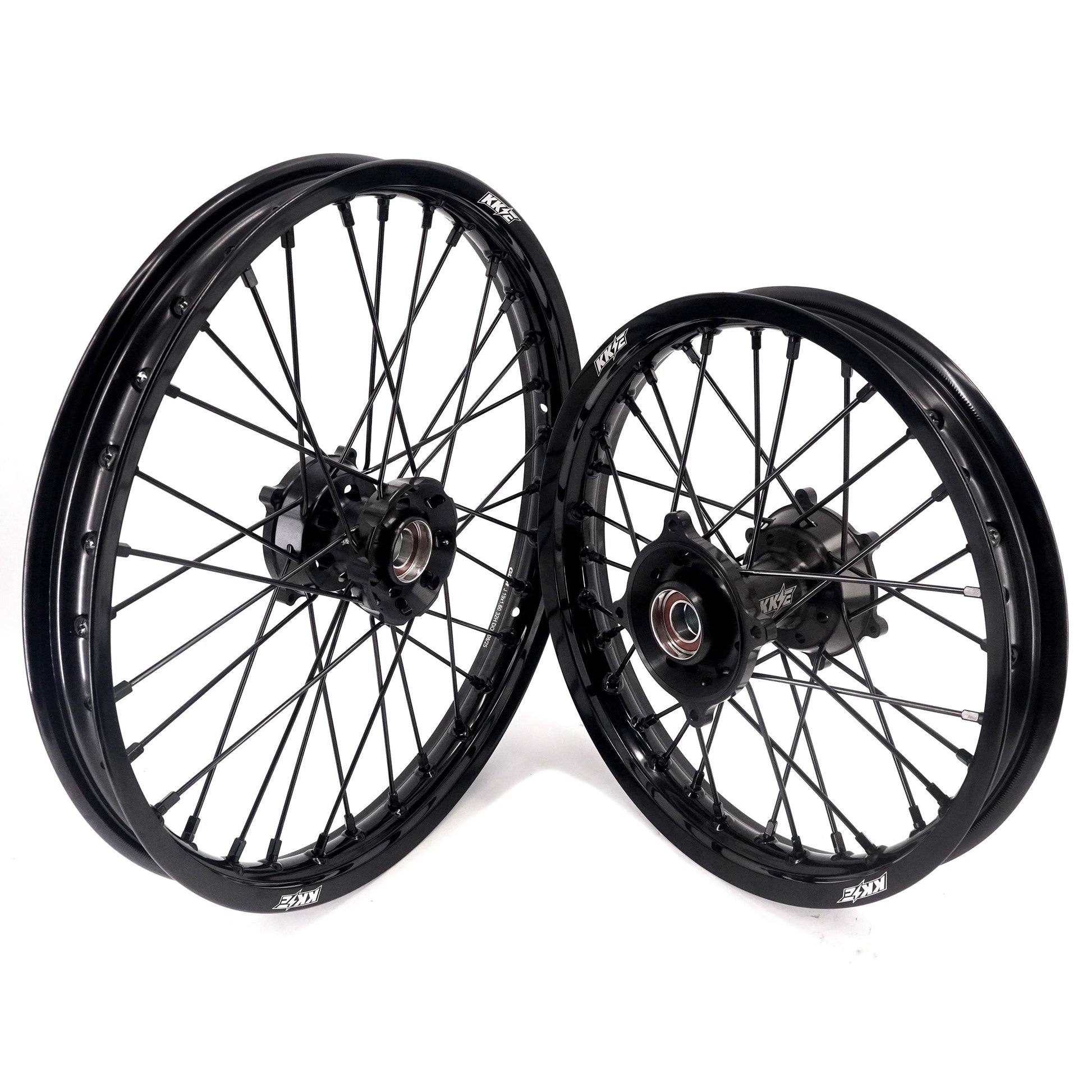 KKE 19/16 Factory Size Kids Big Wheels Rims Fit KTM SX 85 2021-2024 All Black - Howling Moto