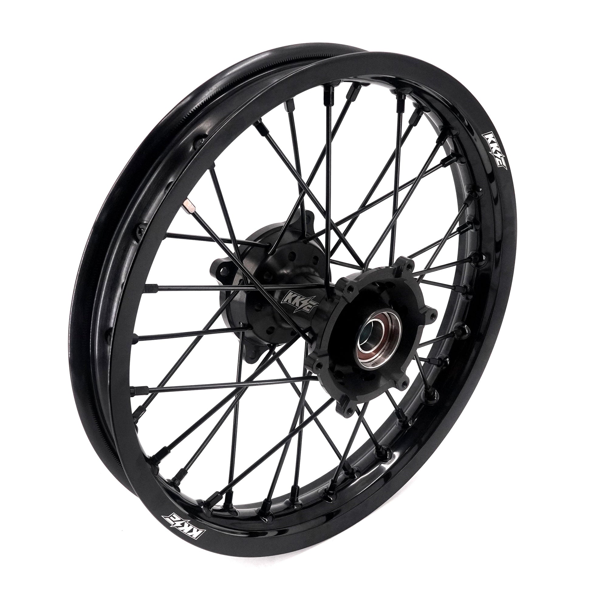 KKE 19/16 Factory Size Kids Big Wheels Rims Fit KTM SX 85 2021-2024 All Black - Howling Moto