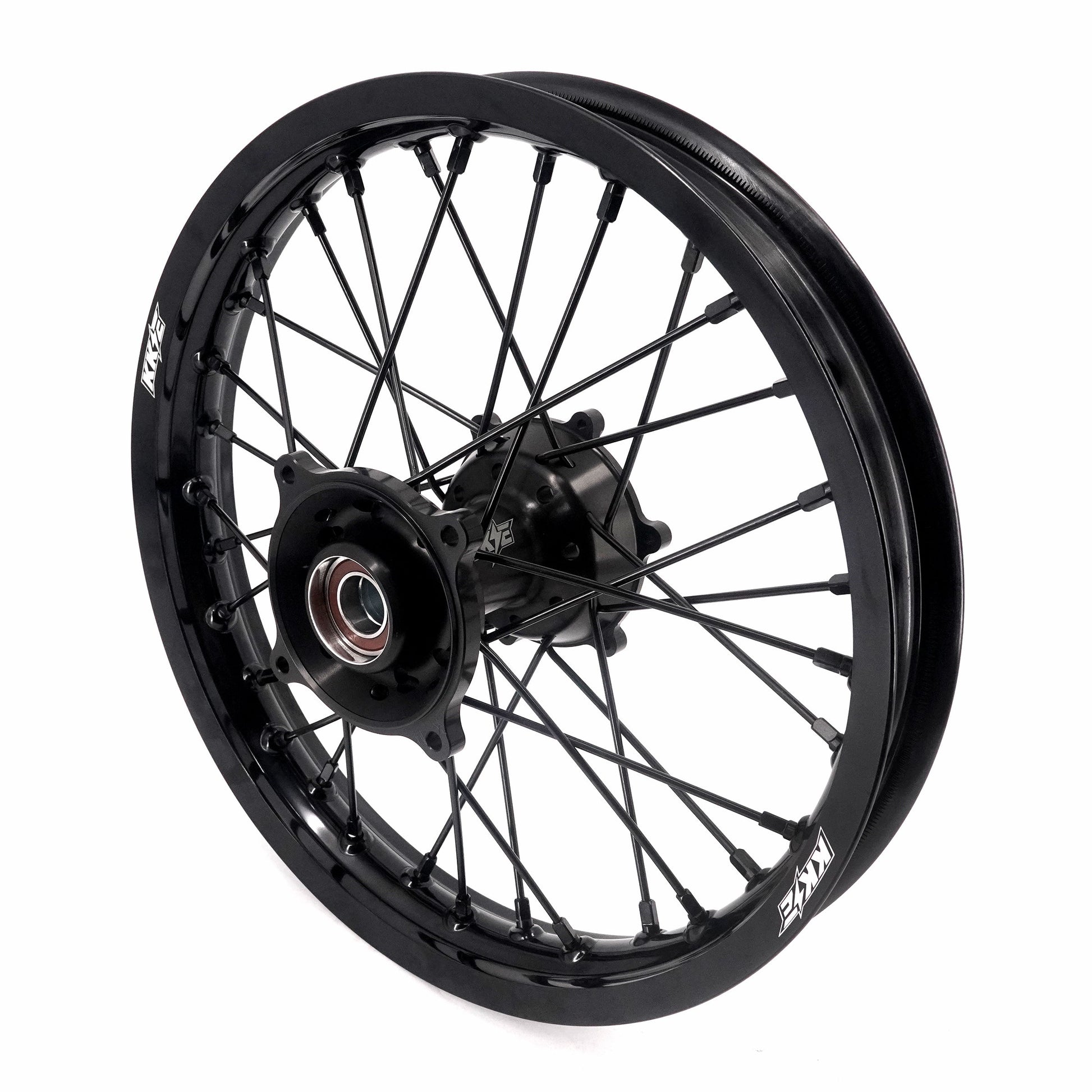 KKE 19/16 Factory Size Kids Big Wheels Rims Fit KTM SX 85 2021-2024 All Black - Howling Moto