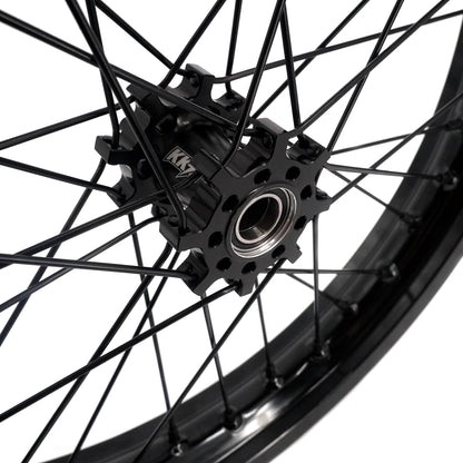 US Stock KKE 2.15*17 & 2.5*17 E-bike Wheels Rims Fit Talaria Sting MX3 / R MX4 / x3 (xXx) All Black - Howling Moto