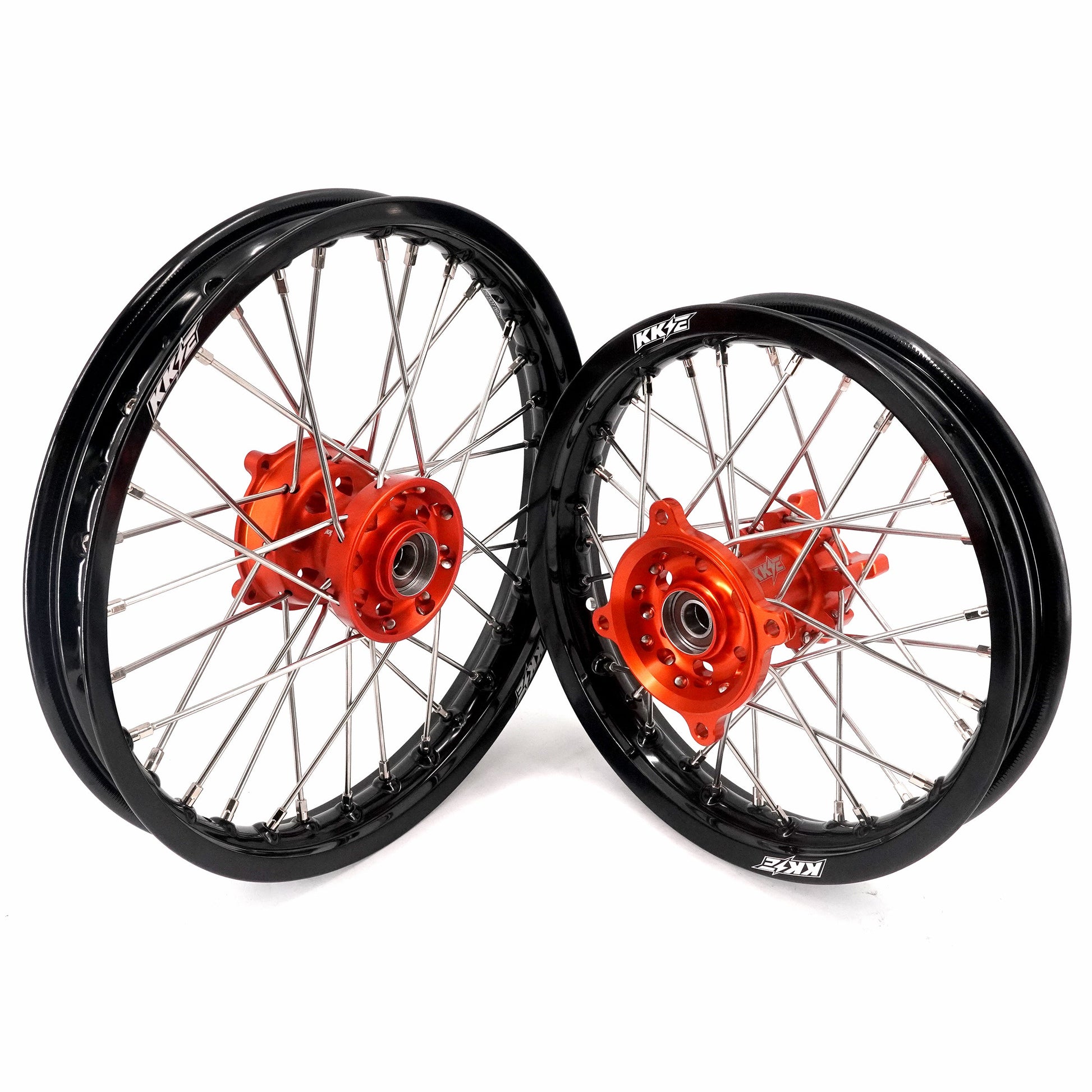 KKE 14"*1.4/12"*1.6 Kid's Small Wheels Rims Set Fit KTM SX 65 2025-2026 Orange&Black - Howling Moto