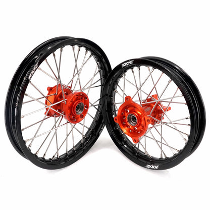 KKE 14"*1.4/12"*1.6 Kid's Small Wheels Rims Set Fit KTM SX 65 2025-2026 Orange&Black - Howling Moto