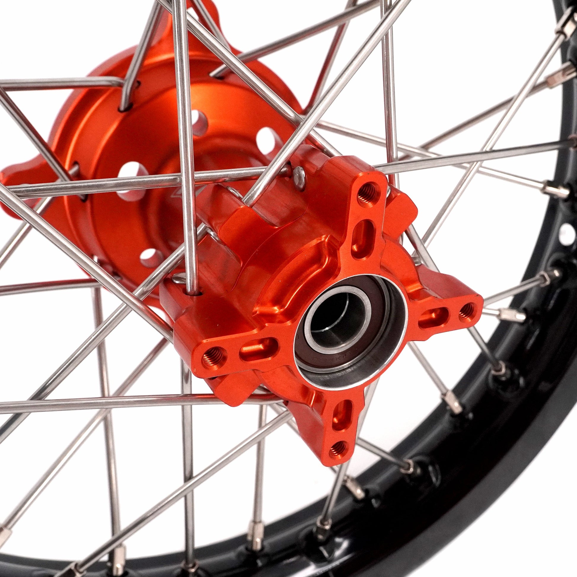 KKE 14"*1.4/12"*1.6 Kid's Small Wheels Rims Set Fit KTM SX 65 2025-2026 Orange&Black - Howling Moto
