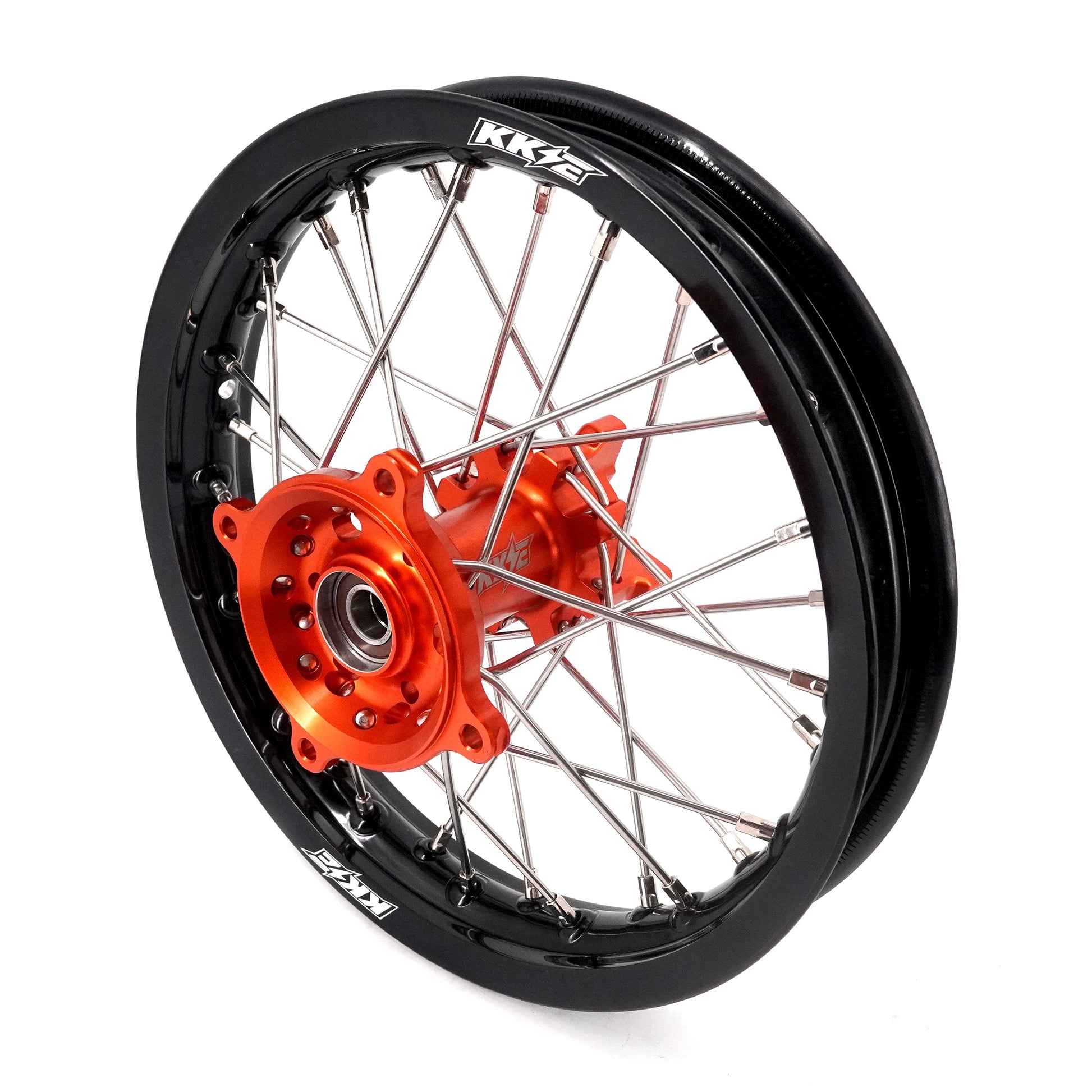 KKE 14"*1.4/12"*1.6 Kid's Small Wheels Rims Set Fit KTM SX 65 2025-2026 Orange&Black - Howling Moto