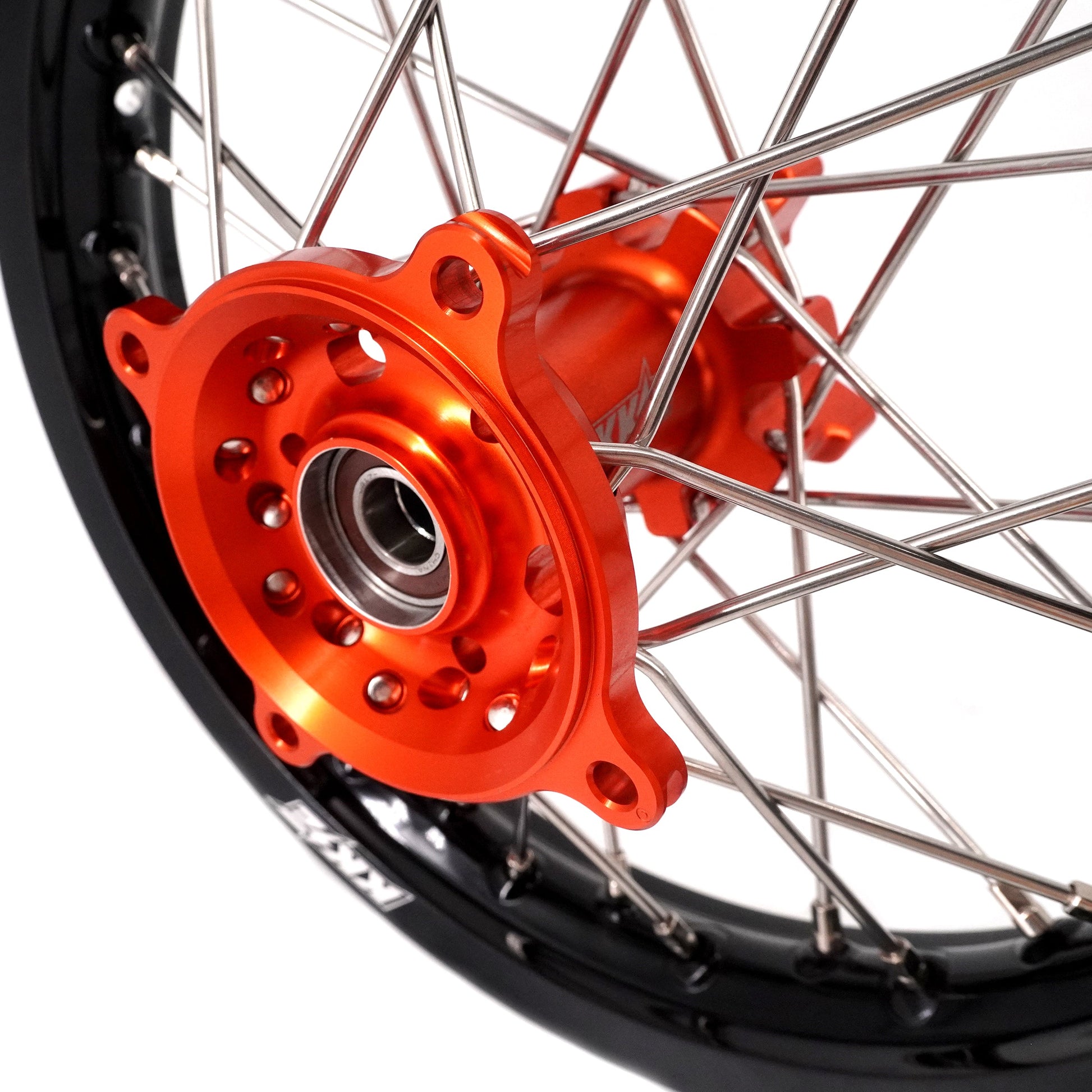 KKE 14"*1.4/12"*1.6 Kid's Small Wheels Rims Set Fit KTM SX 65 2025-2026 Orange&Black - Howling Moto