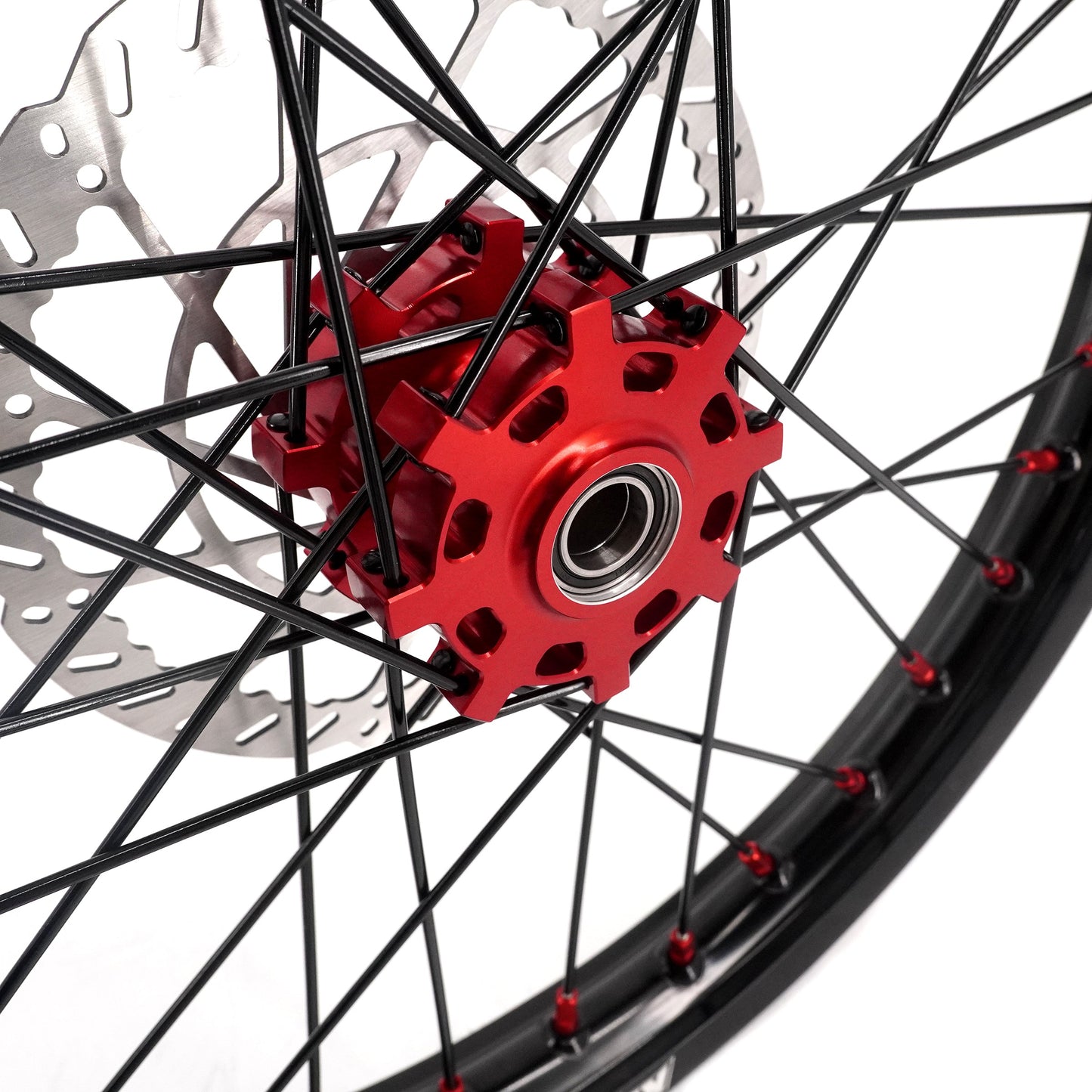 US Stock KKE 1.6*19" & 1.85*16" New Style E-bike Wheels Rim For SurRon Light Bee-X 2019-2025 Red Nipples - Howling Moto