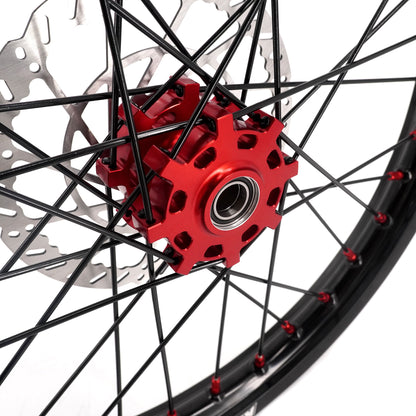 US Stock KKE 1.6*19" & 1.85*16" New Style E-bike Wheels Rim For SurRon Light Bee-X 2019-2025 Red Nipples - Howling Moto